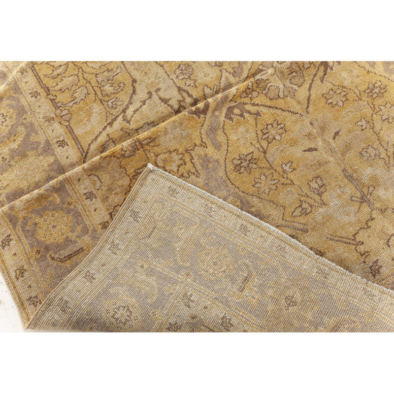 Modern One-of-a-Kind Rectangle 6' x 8'8" Hand Knotted Area Rug