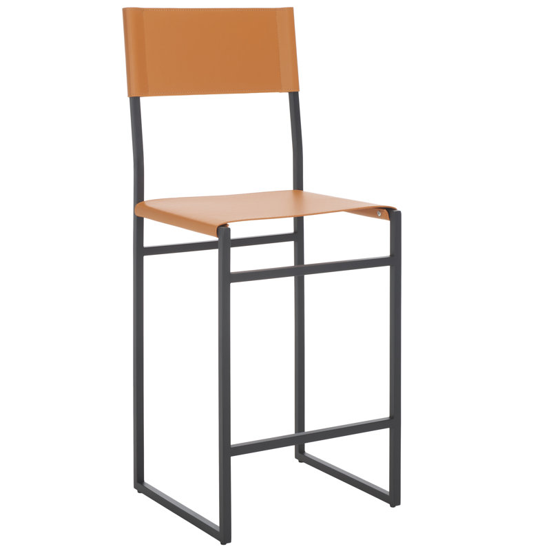 Tabouret de bar et de comptoir Fairbanks, Cognac, Tabouret de comptoir (siège d'une hauteur de 26 p