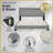 Adler Upholstered Platform Bed with Diamond-Stitched Wingback Headboard-886738475