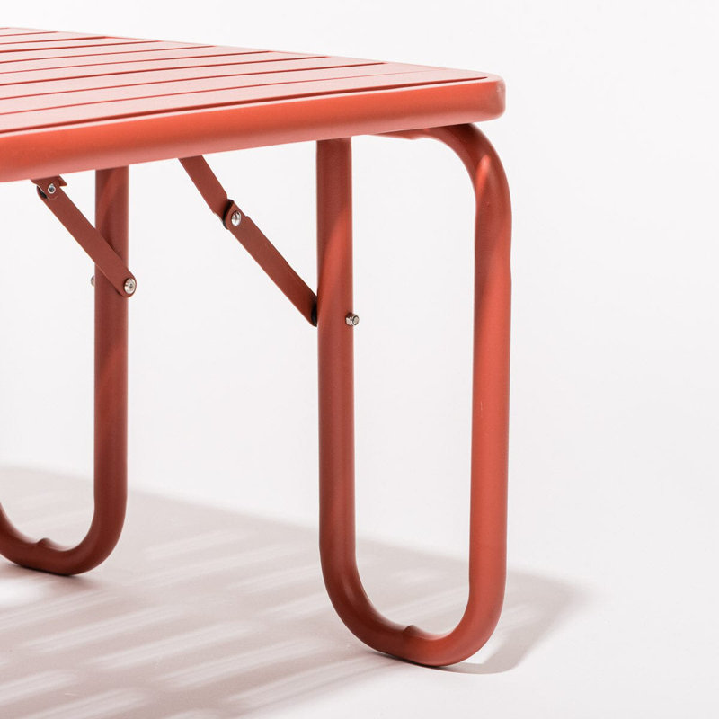 Sunliner Side Table, Terracotta Red