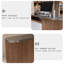 Bureau de réception contemporain en bois manufacturé ovale-1018426576-1018426577