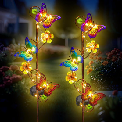 Butterfly Solar Stake Lights, Waterproof