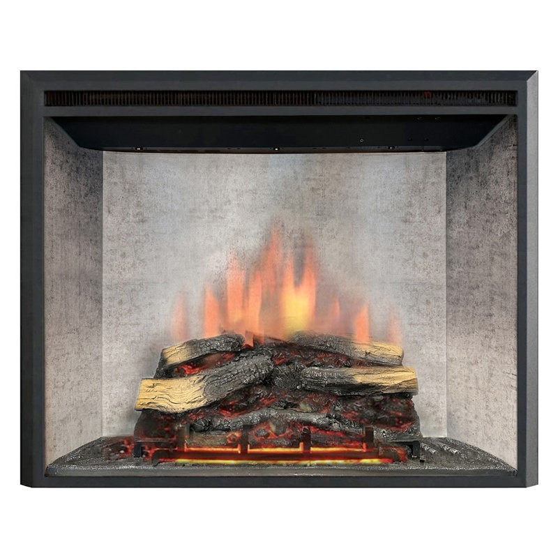 Black Electric Fireplace with 5000 BTU, 32" H x 40" W x 9.5" D