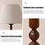 Lampe sur pied en bois massif et tissu de style français rétro