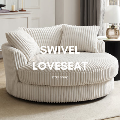 Skyler Upholstered Swivel Armchair