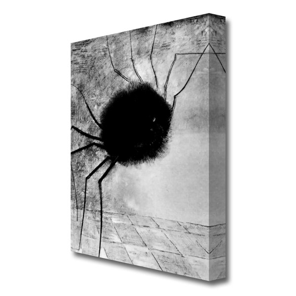 East Urban Home Laughing Spider by Odilon Redon - Wrapped Canvas ...