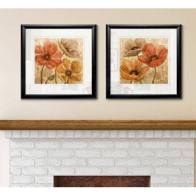 Poppy Allure I - ensemble de 2 reproductions de cadres photo