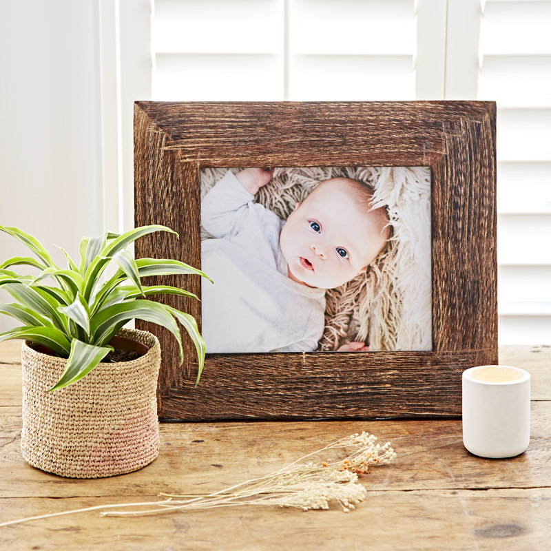 Natural Mango Wood Photo Frame, 20.32cm x 25.4cm
