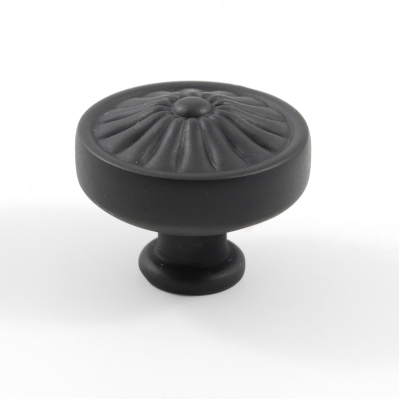 Poignée champignon 1 1/4 po de diamètre, Noir
