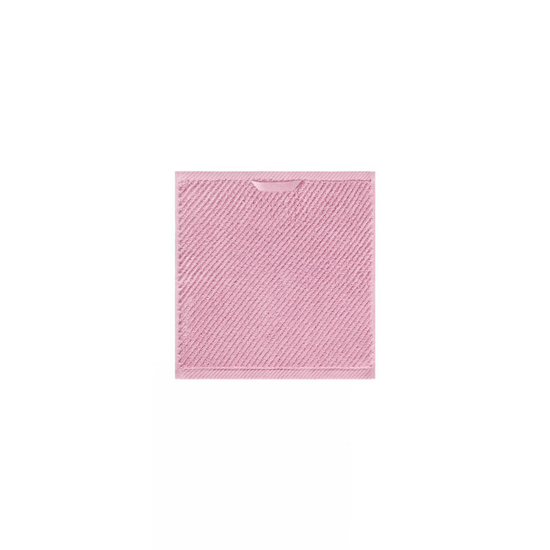 Ensemble de 6 serviettes 6 pièces 100% coton à séchage rapide en diagonale 6 pièces, rose