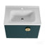 Meuble-lavabo de 28 po avec lavabo en céramique pour petite salle de bain