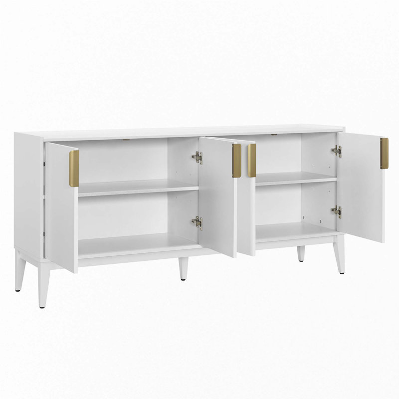 Buffet avec rangement, Blanc
