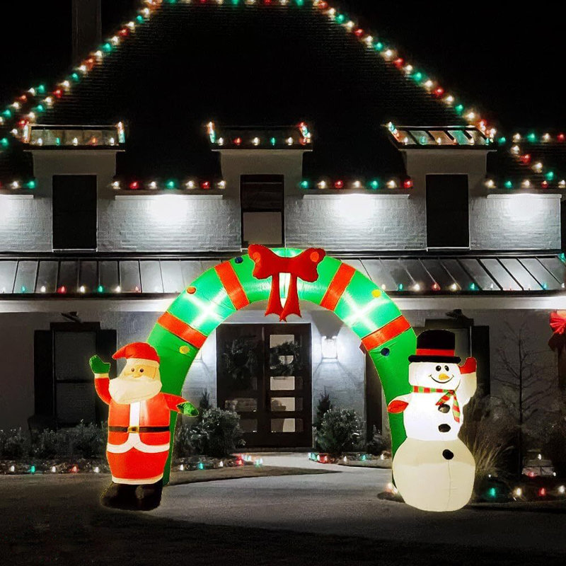 PMU Christmas - Décorations gonflables de Noël arche de Noël 6 pi (1 / paquet)