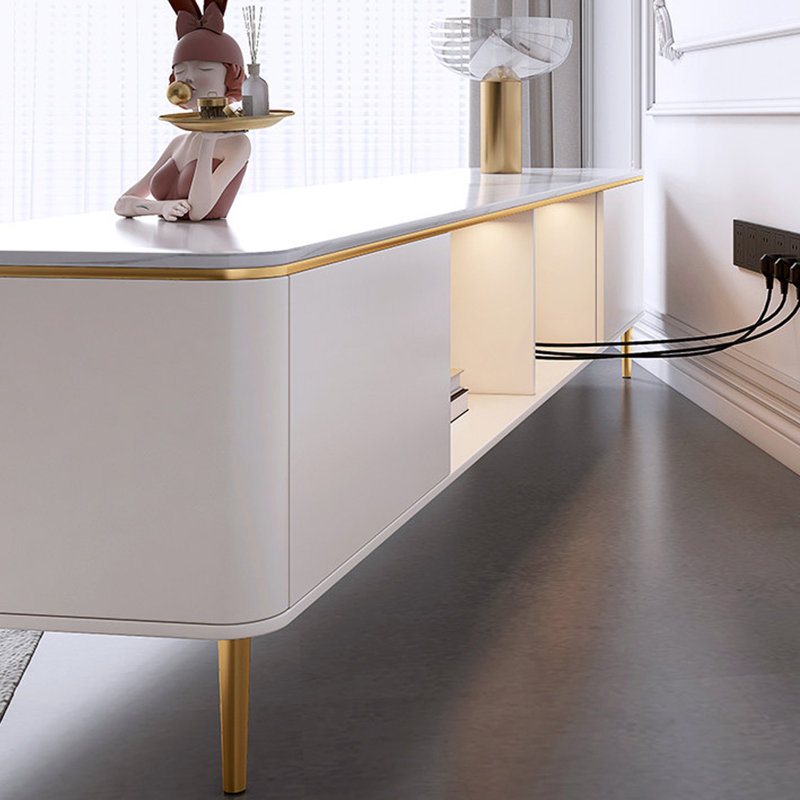 Meuble télé élégant, 17.71"H x 62.99"L x 11.81"W