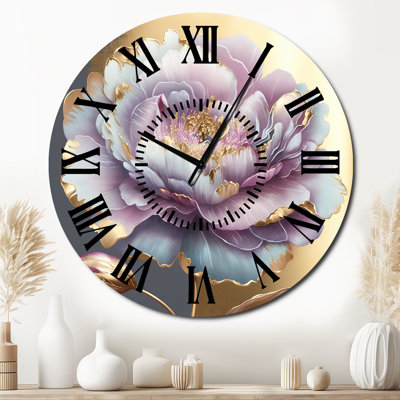 Horloge murale florale et botanique