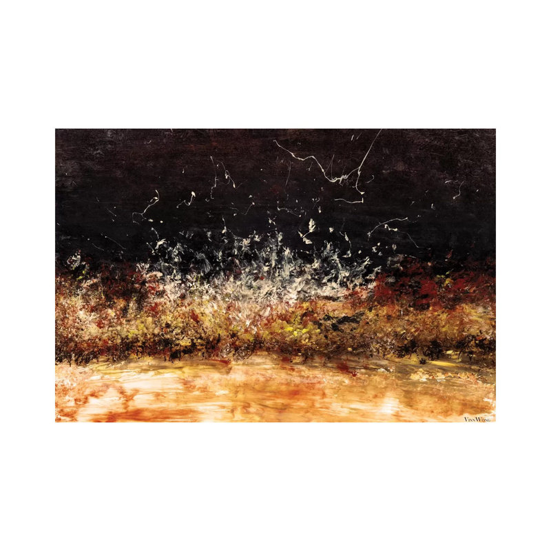 Enkindle by Vinn Wong - Painting on Canvas, 66.04 cm H x 45.72 cm W x 1.91 cm D, Wrapped Canvas