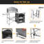 Table de camping pliable Costway