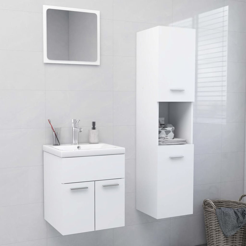 Gelena Bathroom Furniture Suite, White