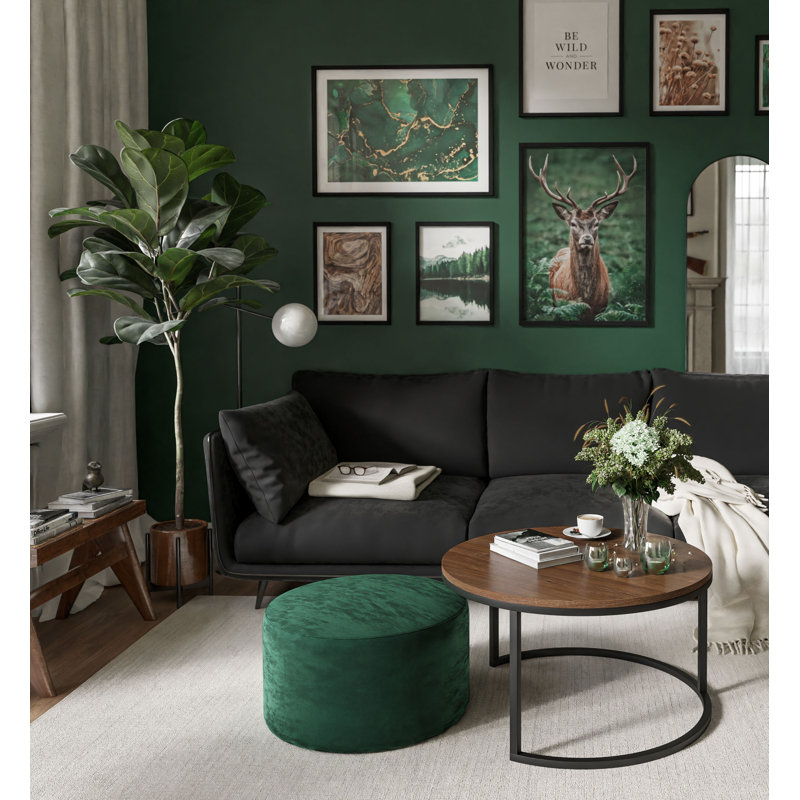 Hadire Frame Coffee Table, Stirling Oak
