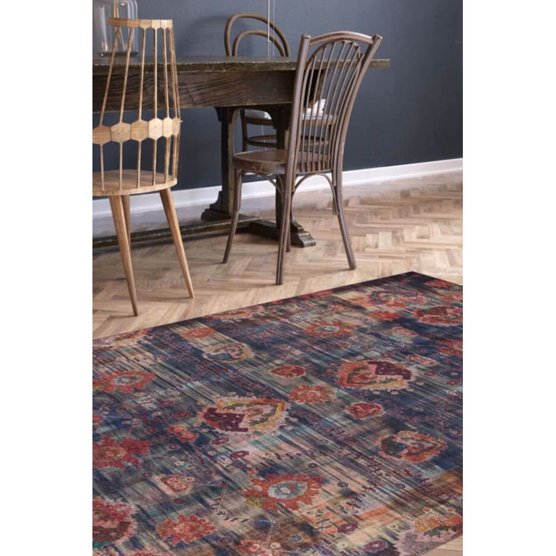 Tapis bleu marine Soul, Rectangle 9 pi 11 po x 13 pi 2 po