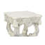 Table de bout à finition blanc antique