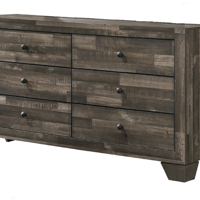 Mobilier de chambre en bois 1 pièce, Gris / brun rustique