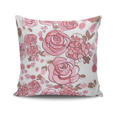 Decorative Cushion Cover, 17 x 17 Inches, 50% Cotton / 50% Polyester | Machine Washable at 104°F, Ironable, Concealed Zip Closure | Perfect for Living Room, Bedroom, and Stylish Home Décor
