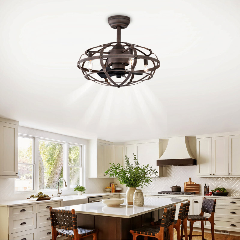 Ventilateur de plafond d'intérieur moderne avec télécommande Sells