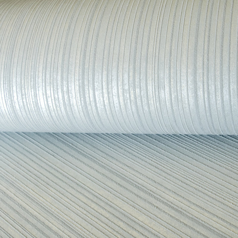 Universe Collection Jupiter Metallic Stripe Design Wallpaper Roll, Blue