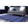 Tapis bleu marine / argent Glam