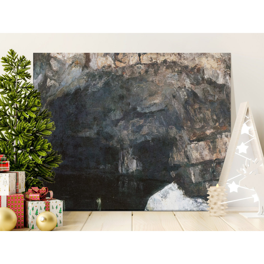 Moody Abstract Cave Canvas Print