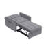 Fauteuil convertible 3-en-1 avec dossier réglable pour petits espaces, fauteuil inclinable et lit simple.-1652201205