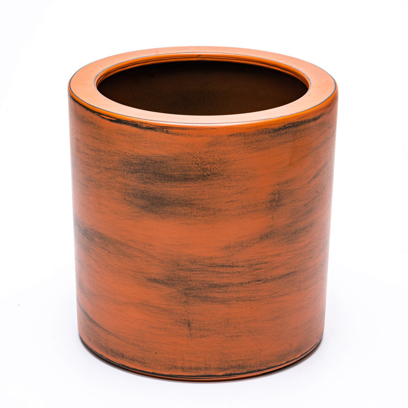 7.8 In. Self-Watering Abs Box - Dark Brown, Hand-Painted Gorgeous 8" Container Brilliance, Brown