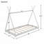 Lit plateforme simple avec structure triangulaire-768540779