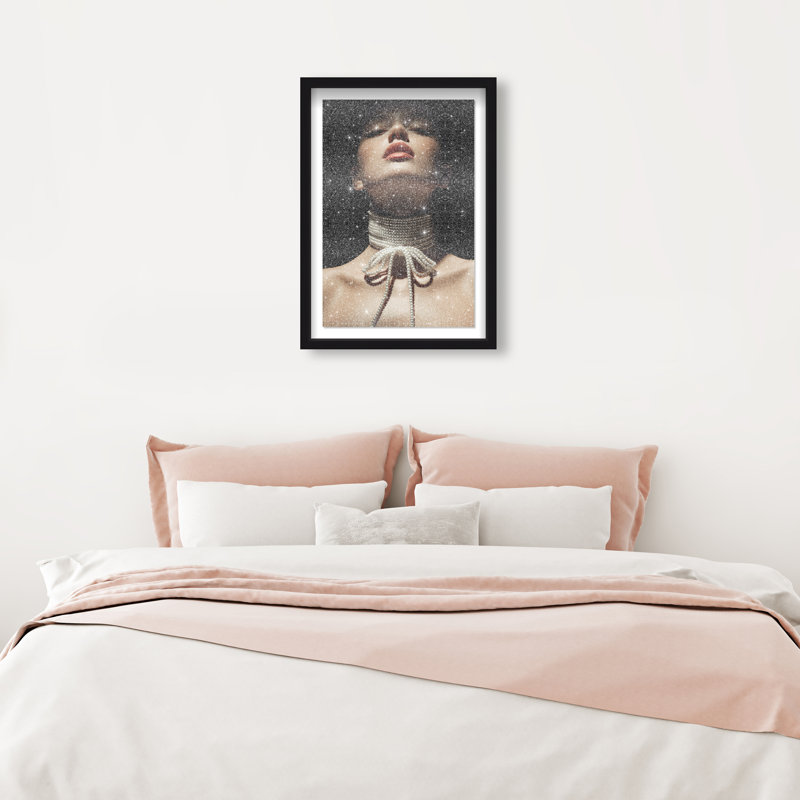 Pearl Constellation Print by Oliver Gal, 37.5"H x 25.5"W, Black Shadowbox