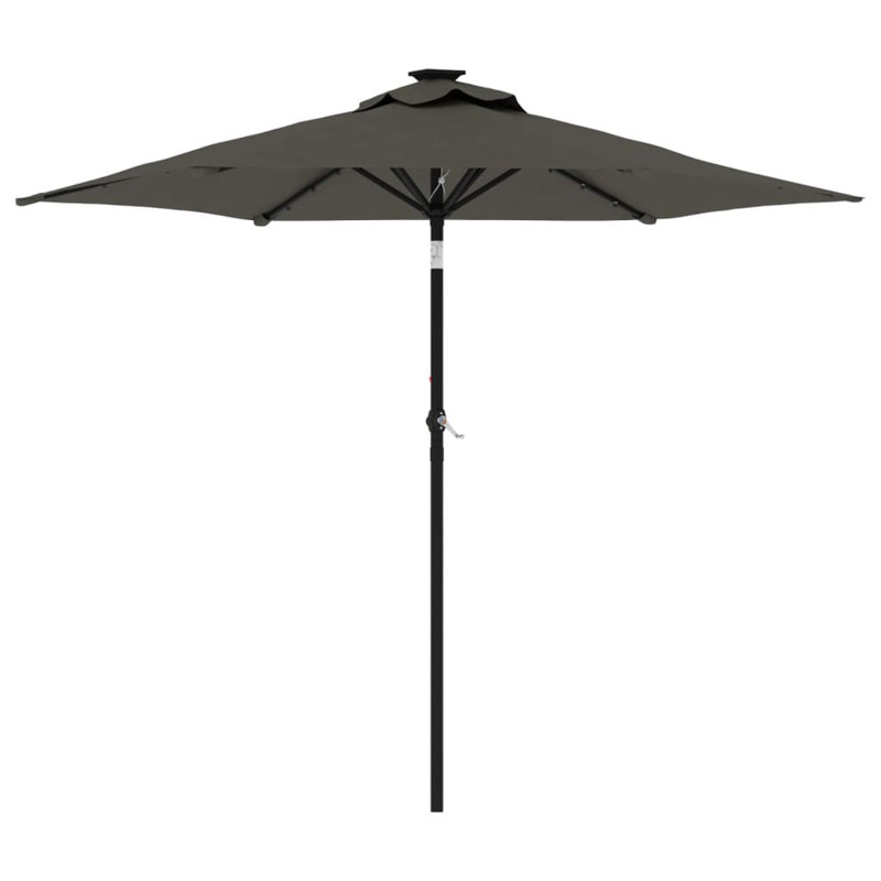 Beach Parasol, Anthracite, 212cm H x 225cm W x 225cm D