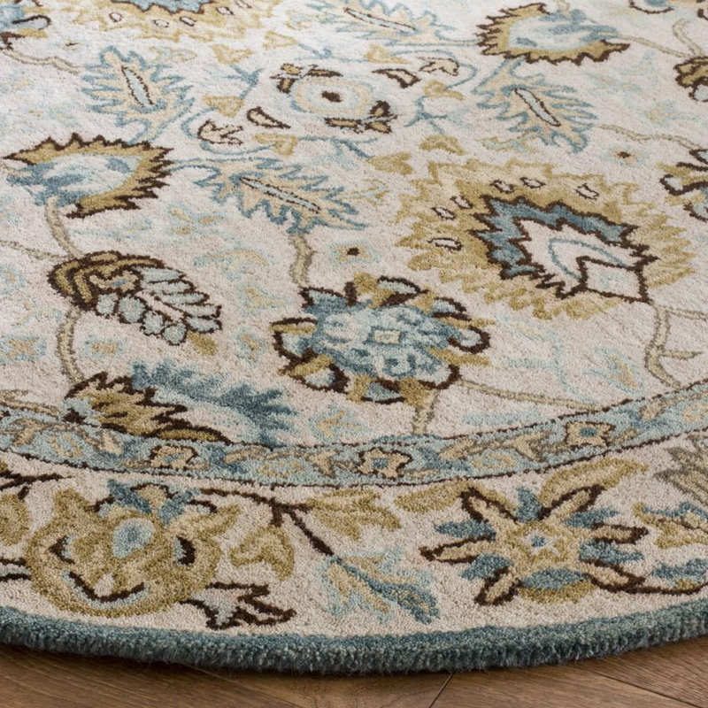 Wangi Hand Tufted Wool Oriental Rug, Round 6'