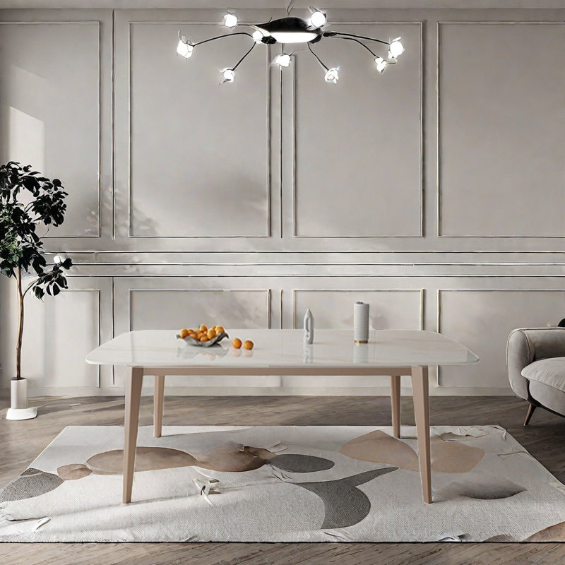 Myanni Pine Dining Table, 29.52”H x 55.11”L x 31.49”W
