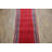 Vegetable Dye Red Solid   Runner Rug 3x33