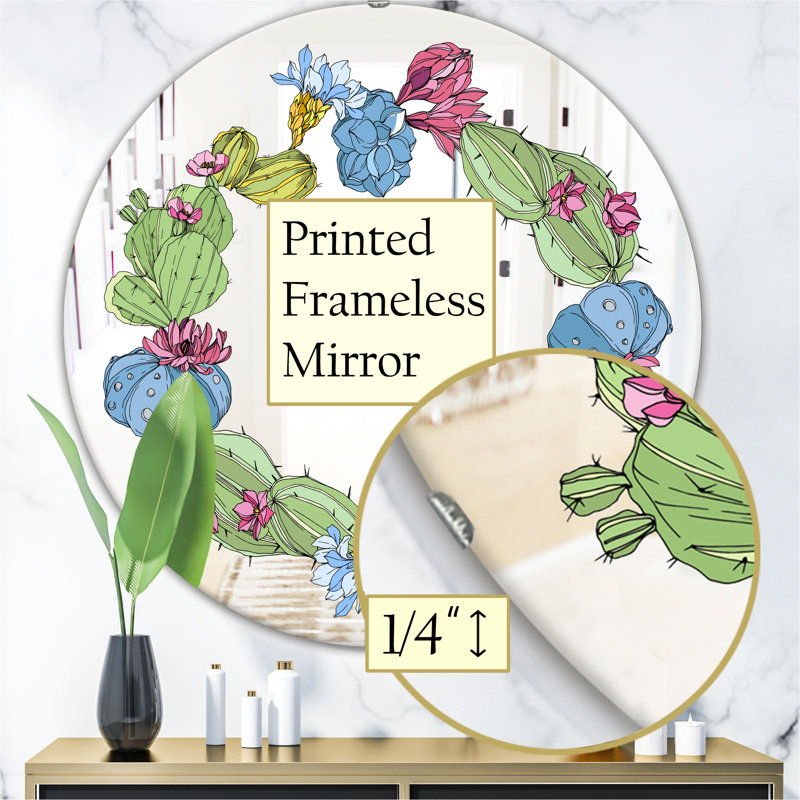 Miroir mural Cactus 1 Farmhouse, H 31,5 po x l po