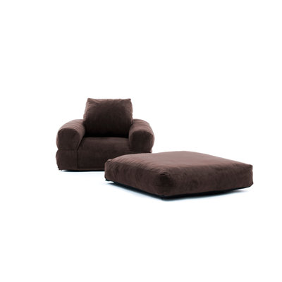 Fauteuil futon large de 35,4 po Elvin