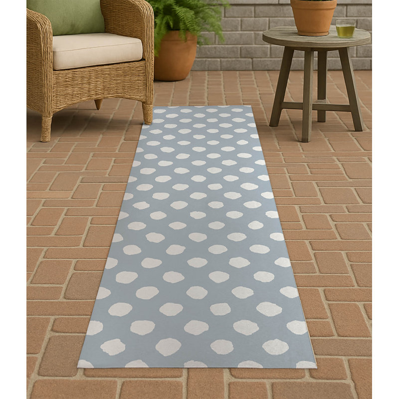 Tapis d'extérieur à gros pois antidérapant, Tapis de couloir 2 pi 6 po x 8 pi