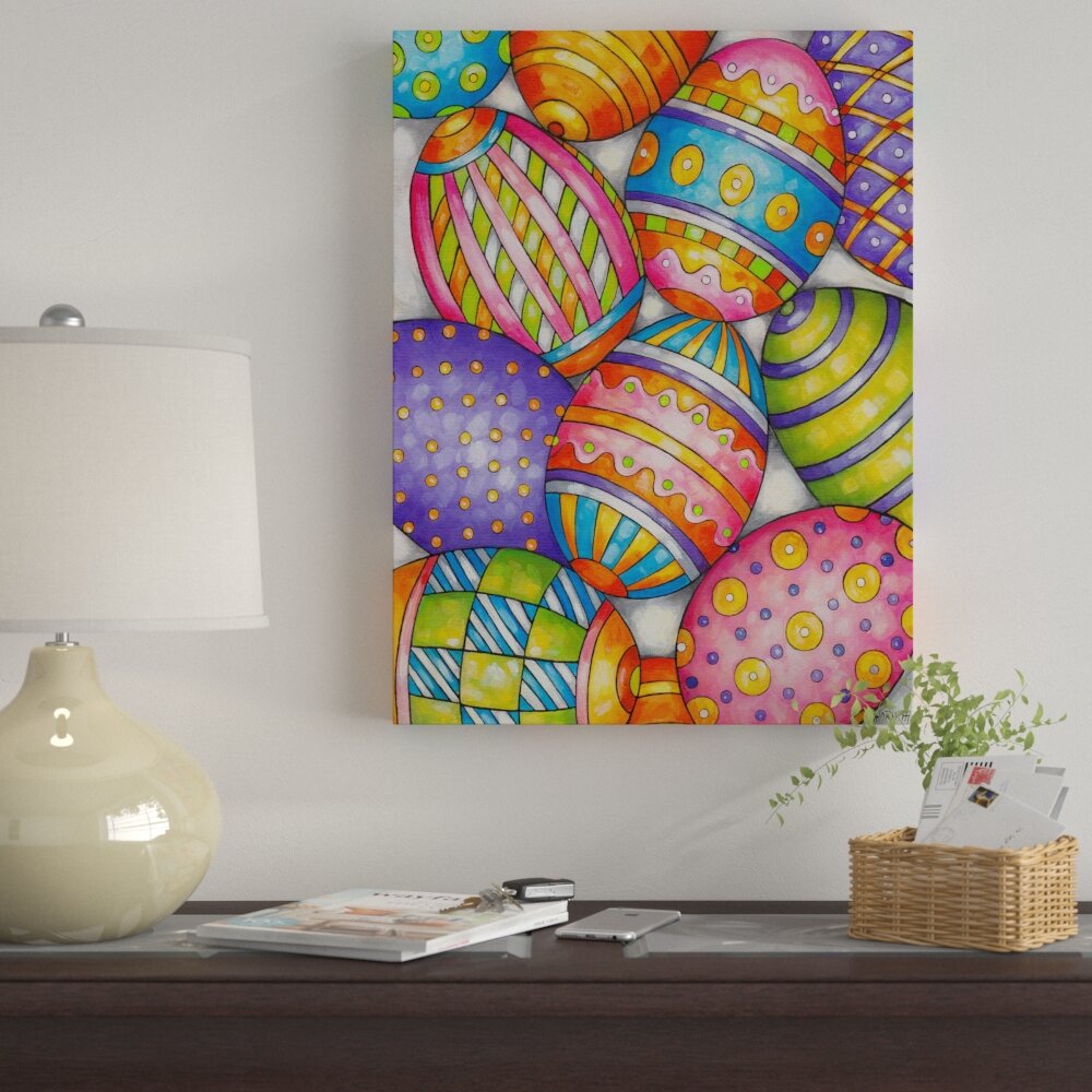 Easter Egg Pattern by Cathy Horvath Buchanan Print on Canvas