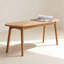 Banc de table en bois de chêne naturel pour salle à manger