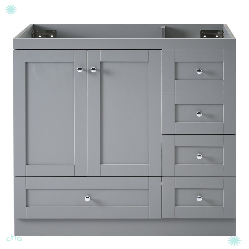 Meuble-lavabo 36 po (lavabo non inclus), Gris