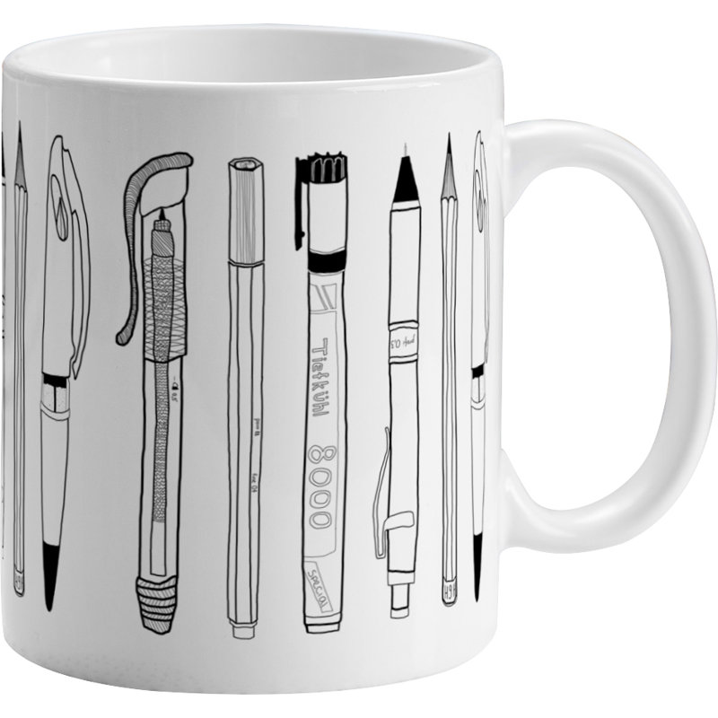 Armes de grande tasse à café à création massive