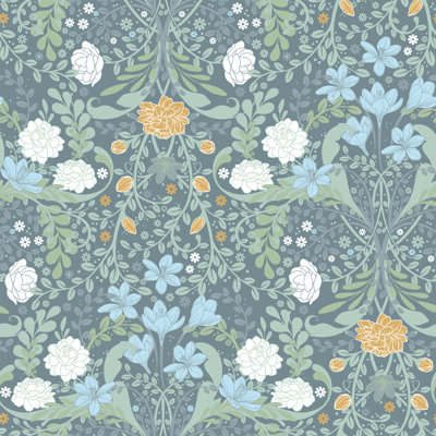 Windhaven Frösö Floral Design 10.05m x 53cm Wallpaper Roll