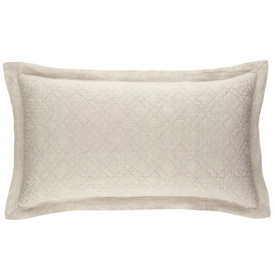 Washed Linen Quilted Sham