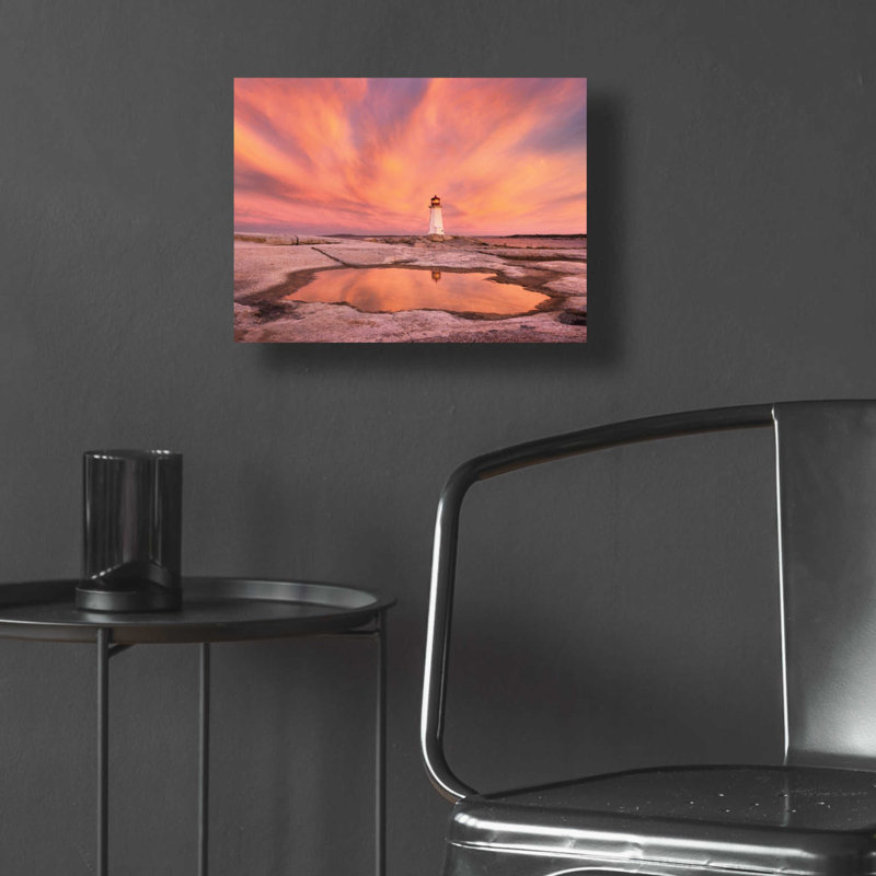 Epic Art 'Peggys Cove Nova Scotia Crop' By Alan Ma " Peggys Cove Nova Scotia Crop ", 12" H x 16" W x 0.13" D