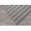 Tapis oriental ivoire touffeté à la main multicolore à rayures contemporaines-1343101762